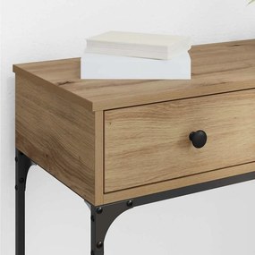 vidaXL Τραπέζι κονσόλας artisan δρυς 75 x 34,5 x 75 εκ