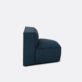 Γωνιακή πολυθρόνα με ταπετσαρία από βελούδο κοτλέ, Seven