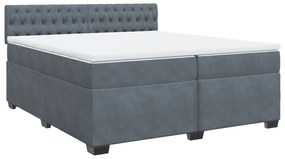 ΚΡΕΒΑΤΙ BOXSPRING ΜΕ ΣΤΡΩΜΑ ΣΚΟΥΡΟ ΓΚΡΙ 200X200 ΕΚ. ΒΕΛΟΥΔΙΝΟ 3286409