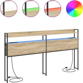 vidaXL Κεφαλάρι Αποθήκης με ράφι Sonoma Δρυς 98 cm Επεξεργασμένο ξύλο