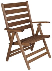 Καρέκλα πτυσσόμενη Klara  από ξύλο οξιάς σε χρώμα καρυδί εμποτισμού
