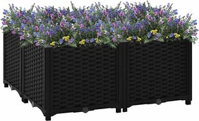 vidaXL Ζαρντινιέρα 80 x 80 x 38 εκ. από Πολυπροπυλένιο