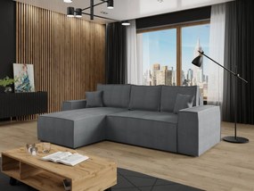 Γωνιακός καναπές Malaga mini I-Gkri Skouro-Αριστερή