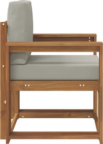 vidaXL Εξωτερικός καναπές Στερεό Ξύλο Ακακίας και Πολυεστέρ