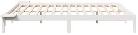 vidaXL Κρεβατοκάμαρα με Πλαϊνά Τραπέζια Λευκό 200 x 220 cm