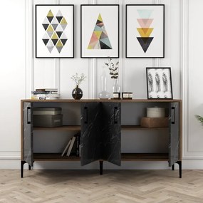Stewehome Ξύλινος Μπουφές Μοντέρνος 160x35x78 cm
