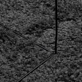Χαλί Shaggy με Ψηλό Πέλος Μοντέρνο Ανθρακί 140x200 εκ. - Ανθρακί
