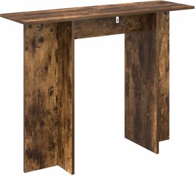 vidaXL Τραπέζι κονσόλας Καπνιστή Δρυς 100 x 30 x 75 εκ