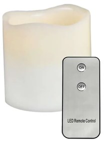 Κερί Με Μπαταρία F0711514 Led On/Οff Φ7,5cm 10cm White Aca Plastic