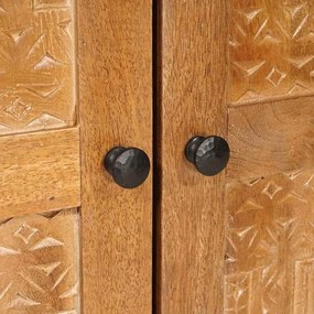 vidaXL Πλαϊνό γραφείο 3 τμχ. 180 x 33,5 x 75 εκ. Μασίφ ξύλο μάνγκο