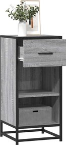 vidaXL Ραφιέρα Γκρι Sonoma 35,5x35x76 εκ. Επεξ. Ξύλο + Μέταλλο