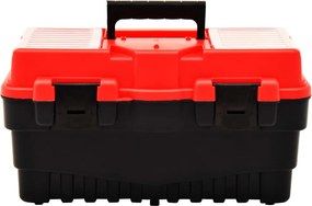 vidaXL Εργαλειοθήκη 462x256x242 χιλ. Κόκκινη από Πλαστικό
