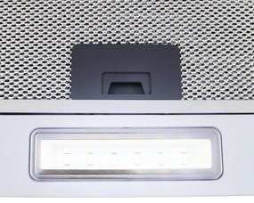 vidaXL Απορροφητήρας Τοίχου RGB LED 90 εκ. Ανοξ. Ατσάλι & Ψημένο Γυαλί