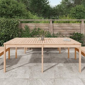 Τραπέζι Κήπου 203,5 x 100 x 76 εκ. από Μασίφ Ξύλο Πεύκου - Καφέ