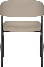 Πολυθρόνα Sezan pakoworld pu σε γκρι-μπεζ απόχρωση 56x55x78εκ