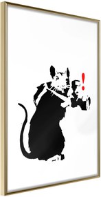 Αφίσα - Banksy: Rat Photographer - 20x30 - Χρυσό - Χωρίς πασπαρτού