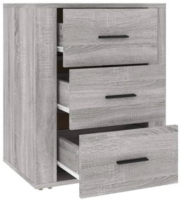 vidaXL Κομοδίνο Γκρι Sonoma 50x36x60 εκ. από Επεξεργασμένο Ξύλο