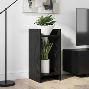 vidaXL Βάση φυτών Μαύρη Δρυς 30 x 30 x 60 cm Επεξεργασμένο Ξύλο