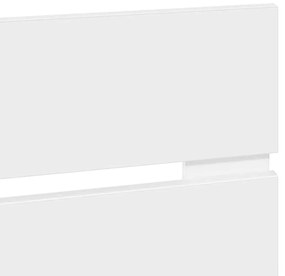 vidaXL Κεφαλάρι με κεφαλάρι Λευκό 150 cm Επεξεργασμένο ξύλο