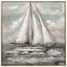 Πίνακας σε καμβά Siedo I Inart με πλαίσιο 70x3.5x70εκ