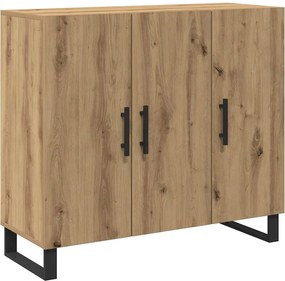 vidaXL Πλαϊνό γραφείο Artisan Oak 90 x 34 x 80 εκ. Επεξεργασμένο ξύλο