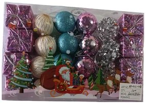 Σετ Χριστουγεννιάτικα Στολίδια 4εκ. 24τεμ