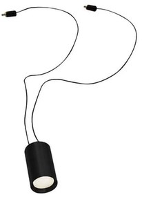 Σποτ Led Κρεμαστό 19168 5W 3000K 95Lm Για Σύστημα Φωτισμού 19151,19152 Black Στρόγγυλο Aluminium