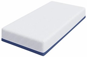 vidaXL Στρώμα Λευκό και Μπλε 80 x 160 cm Pěna
