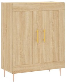 vidaXL Ντουλάπι Sonoma δρυς 69,5 x 34 x 180 εκ. από Επεξεργασμένο Ξύλο