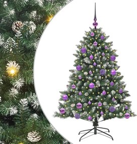 vidaXL Τεχνητό Χριστουγεννιάτικο Δέντρο με 150 LED Πράσινο 120 cm