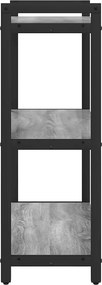 vidaXL Ράφι Βιβλίων 60 x 30 x 85 cm Επεξεργασμένο Ξύλο Γκρι sonoma