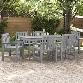 vidaXL Καρέκλες Κήπου 6 τεμ Ανοιχτό Γκρι 65.5x55.5x88 εκ. HDPE