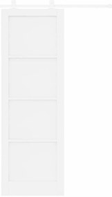 vidaXL Σετ Συρόμενης Πόρτας ORKDAL Λευκό 78 x 232 cm