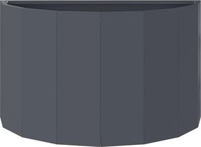 vidaXL Γλάστρα Ανθρακί 60 x 30 x 35 εκ Ατσάλι