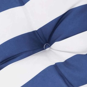 vidaXL Μαξιλάρι Εξωτερικού Χώρου 4 τμχ. Ύφασμα Μπλε και Λευκή Ράβδος