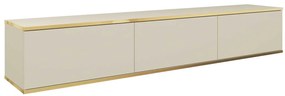 Lh-homefurniture Κρεμαστό έπιπλο τηλεόρασης ORO Μπεζ 175x30x32cm P_ORO_BTVbz