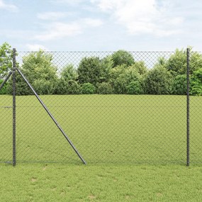 vidaXL Περίφραξη Γκρι 10 x 1.6 m Ατσάλι