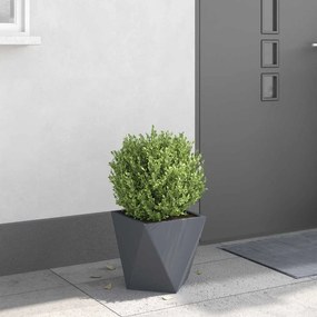 vidaXL Γλάστρα Ανθρακί 30 x 30 x 30 cm Ατσάλι