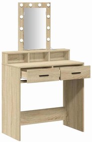 vidaXL Τραπέζι περιποίησης Καφέ 79 x 41 x 140 εκ. Επεξεργασμένο ξύλο