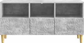 vidaXL Ντουλάπι TV 102 x 34,5 x 50 cm Γκρι Σκυροδέματος