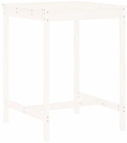 vidaXL Σετ Επίπλων Μπαρ 3 Τεμαχίων Λευκό από Μασίφ Ξύλο Πεύκου