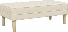 vidaXL παγκάκι με μαξιλάρι Λινό 113 x 57 x 39 εκ. ύφασμα