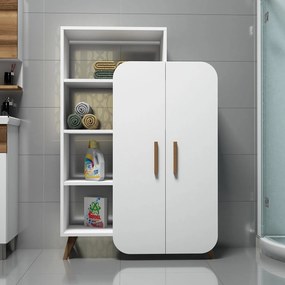 Βιβλιοθήκη Λευκό DRIGRAA 90x32x132