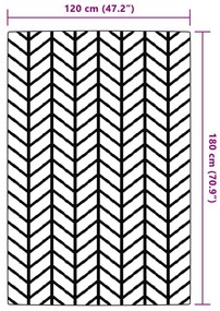 Χαλί εξωτερικού χώρου ARAKIL γκρι 120x180 cm PP - Γκρι