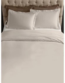 Σετ Σεντόνια Satin μονόχρωμα Beige King Size (270x277)