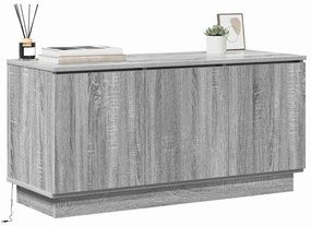 vidaXL Ντουλάπα Τηλεόρασης με LED Γκρι sonoma 100 x 38 x 49 εκ.
