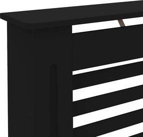 vidaXL Κάλυμμα Καλοριφέρ Μαύρο 112 x 19 x 81,5 εκ. από MDF