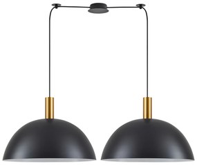 SE21-GM-4-BL2-MS50 ADEPT TUBE Gold Matt Pendant Black Metal Shade+