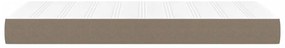 vidaXL Στρώμα με Pocket Springs Taupe 120x190x20 εκ. Υφασμάτινο