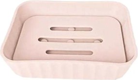 Σαπουνοθήκες μπάνιου πλαστικές - Σετ 9pcs - Light Pink - 21640